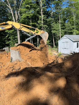 stump excavation